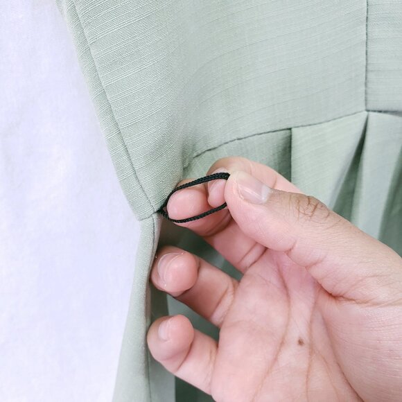 Rock Steady Mint Sleeveless Rockabilly Button Up A Line Short Dress Size 1X - Picture 16 of 16